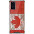 Canadian Flag Dark Wood Galaxy Note20 5G Clear Case
